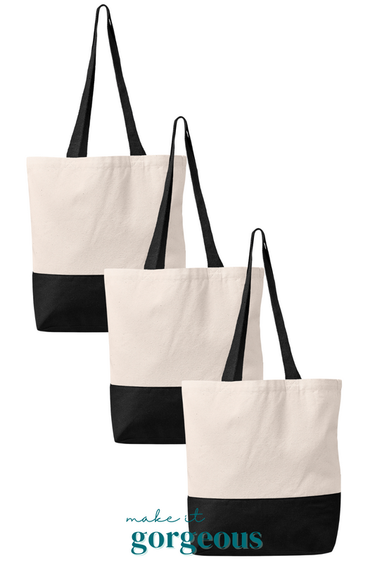 Colour Pop Cotton Shopper Tote Bag