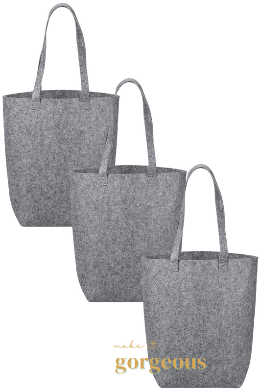 RPET Fabric Felt Shopper Tote Bag Medium