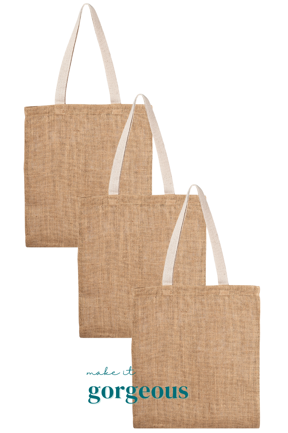 Natural Jute Tote Bag Eco Friendly