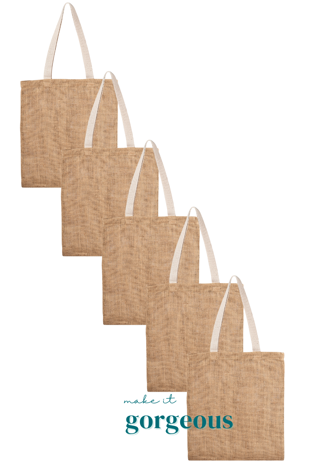 Natural Jute Tote Bag Eco Friendly