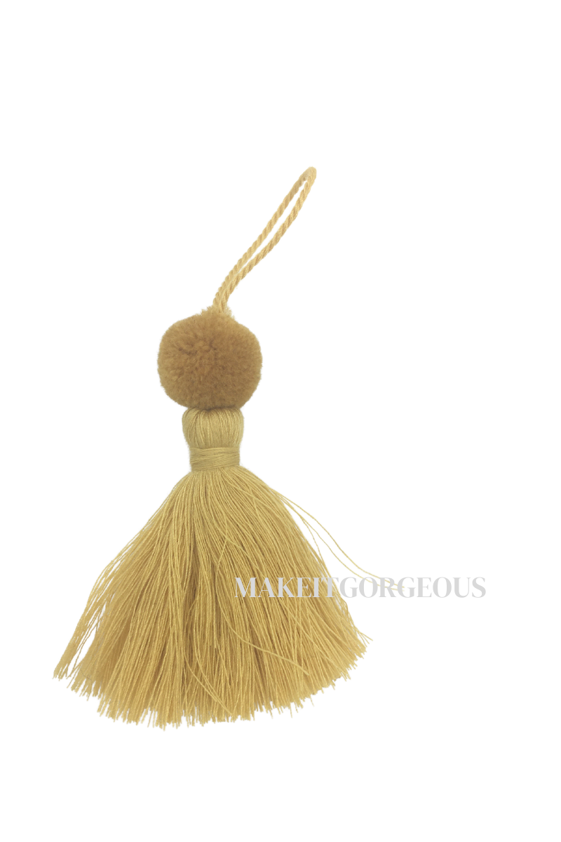 Boho Yellow Tassels