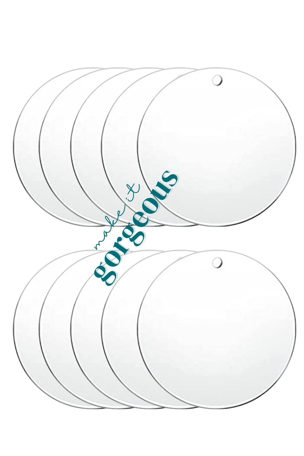 Acrylic Round Discs 5cm diameter