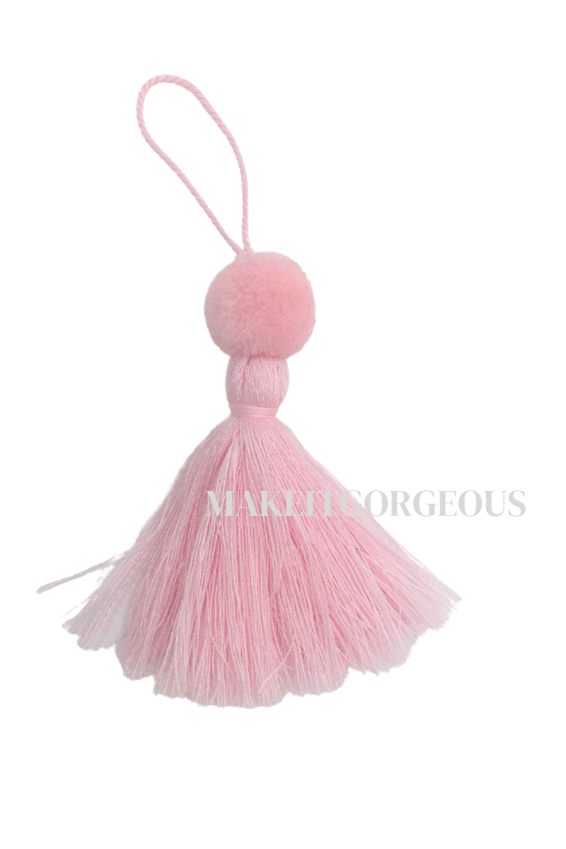 Pale pink Tassels