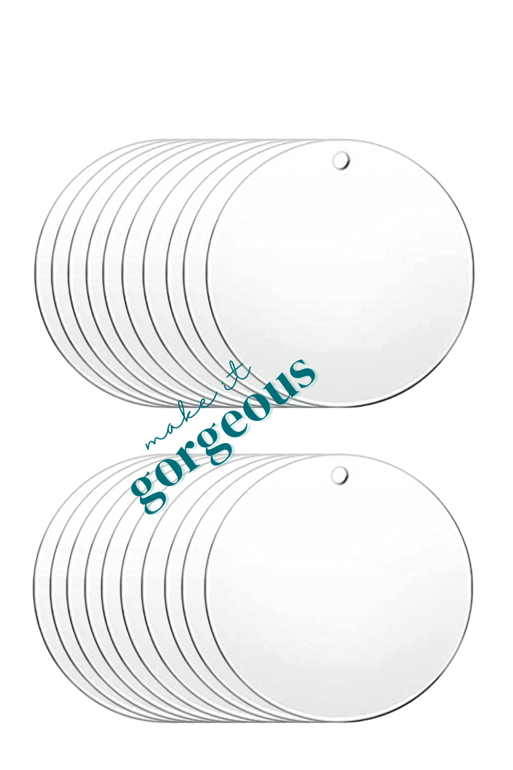 Acrylic Round Circle Discs 3cm diameter