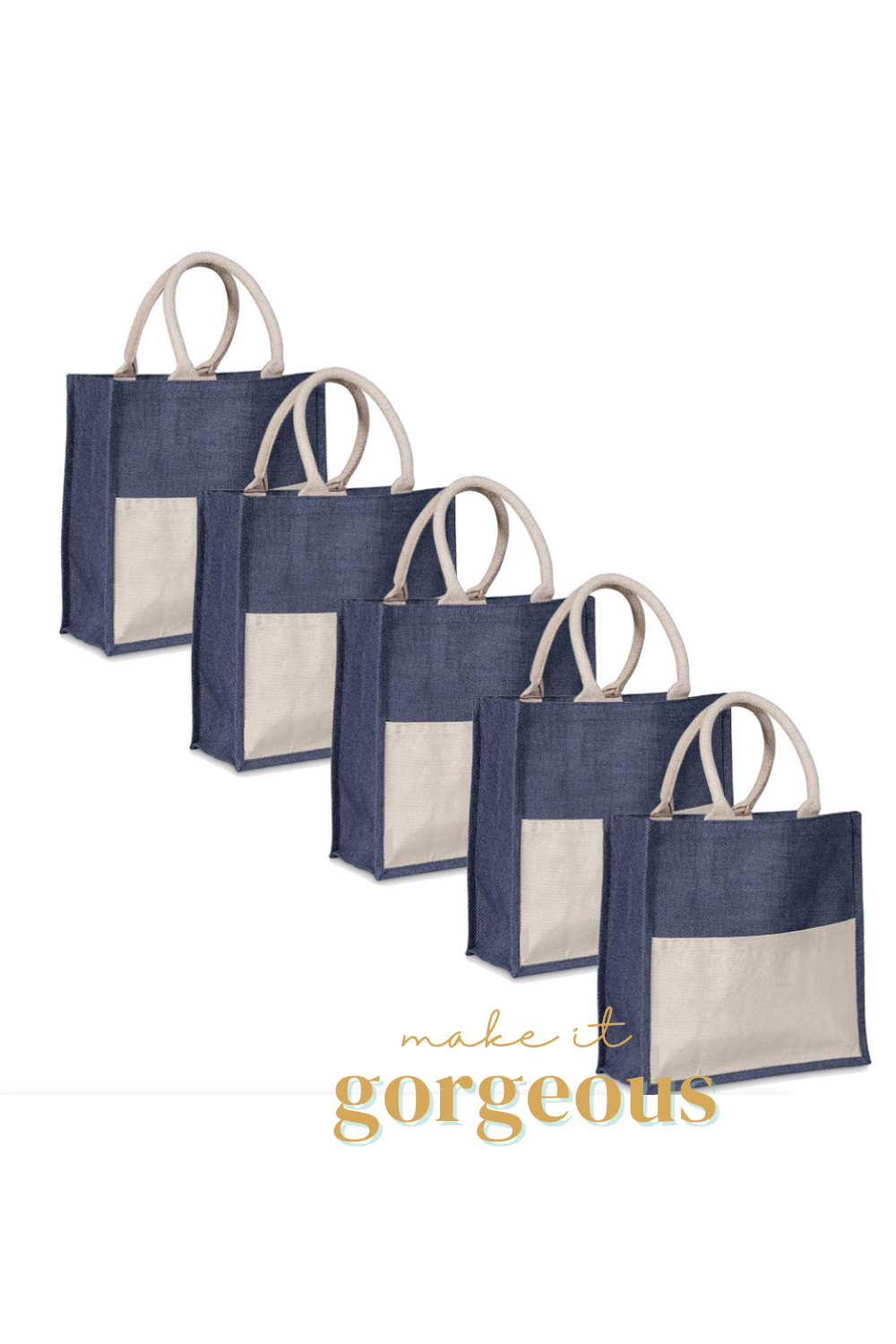 Blank Cotton and Jute Eco Totes