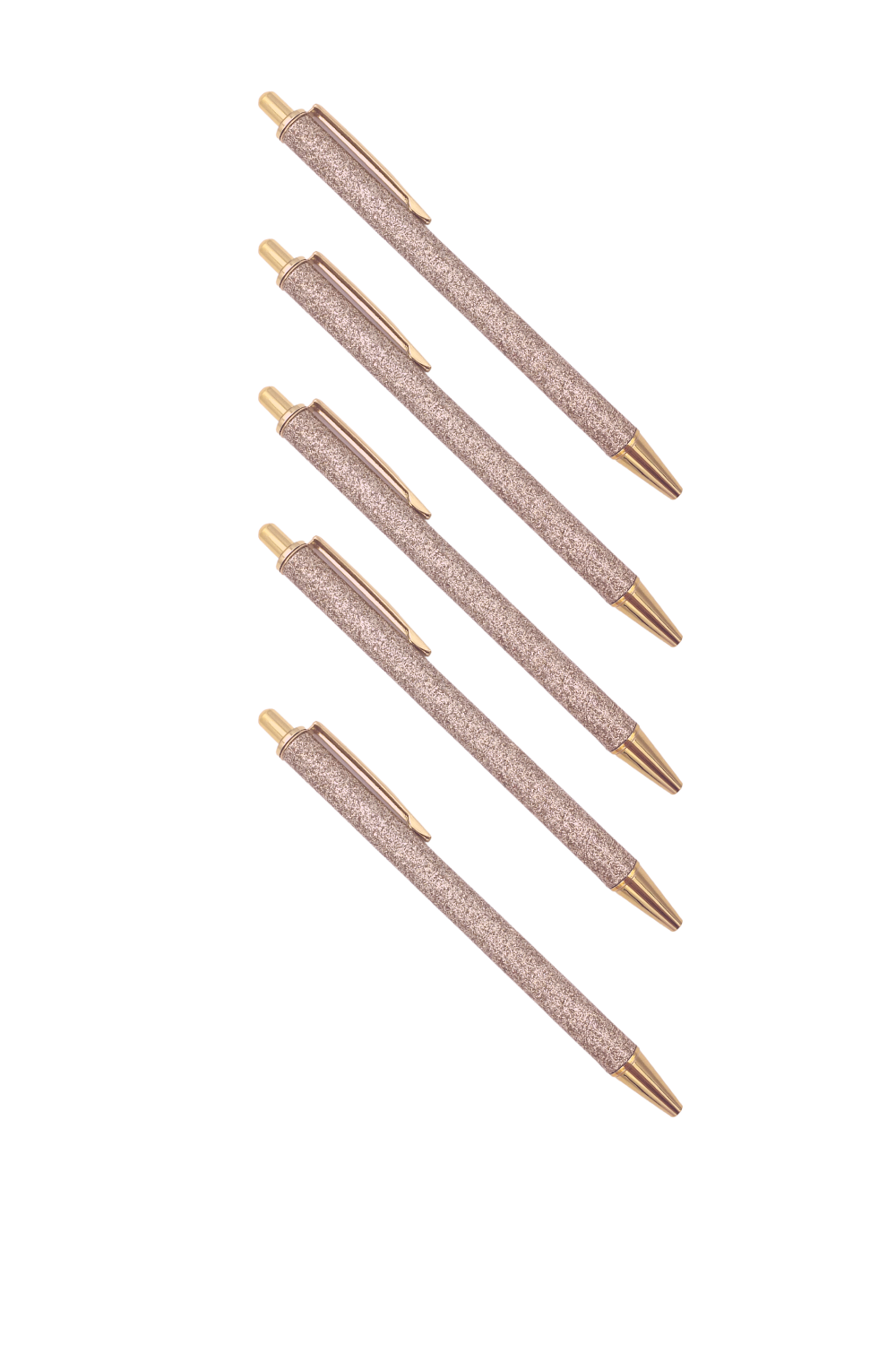 Glitter Finish Pens - Rose Gold 10 pack