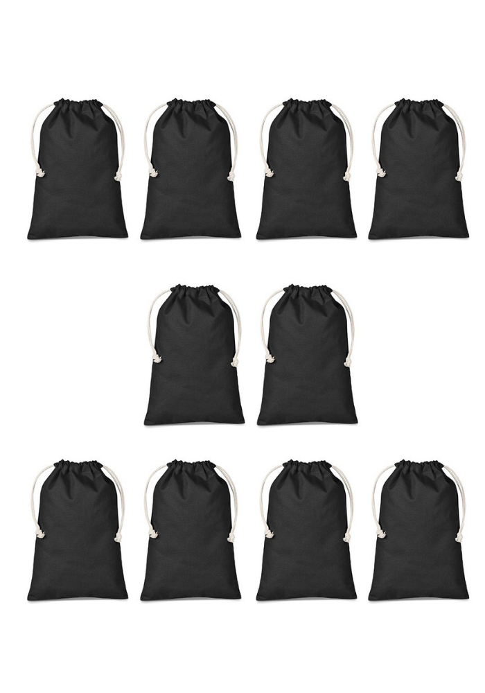 The Cassie Mini Colour Drawstring Bags 10 Pack