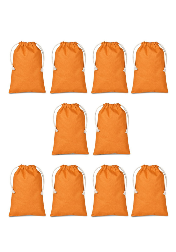 The Mara Maxi Colour Drawstring Cotton Bags 10 Pack