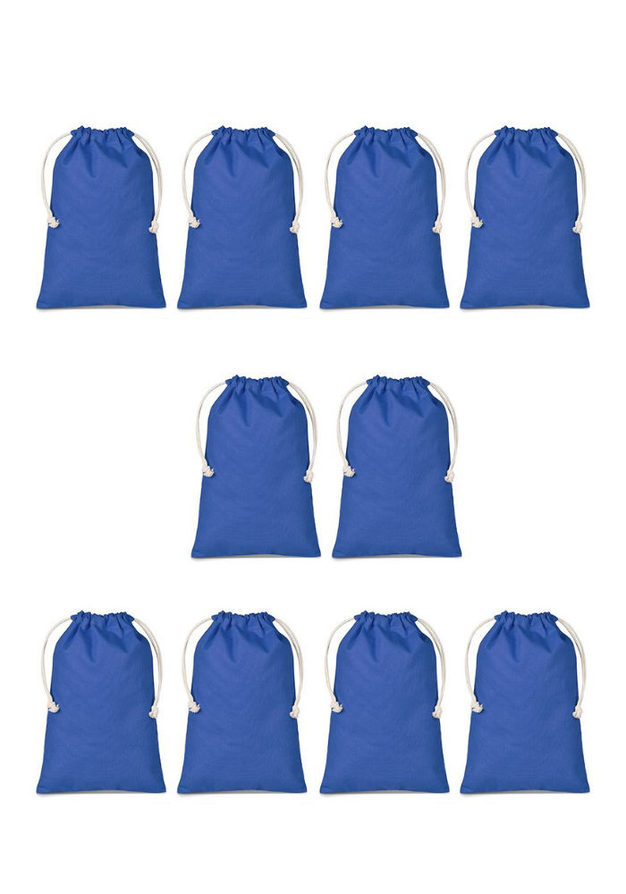 The Mara Maxi Colour Drawstring Cotton Bags 10 Pack