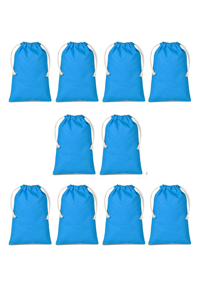 The Mara Maxi Colour Drawstring Cotton Bags 10 Pack