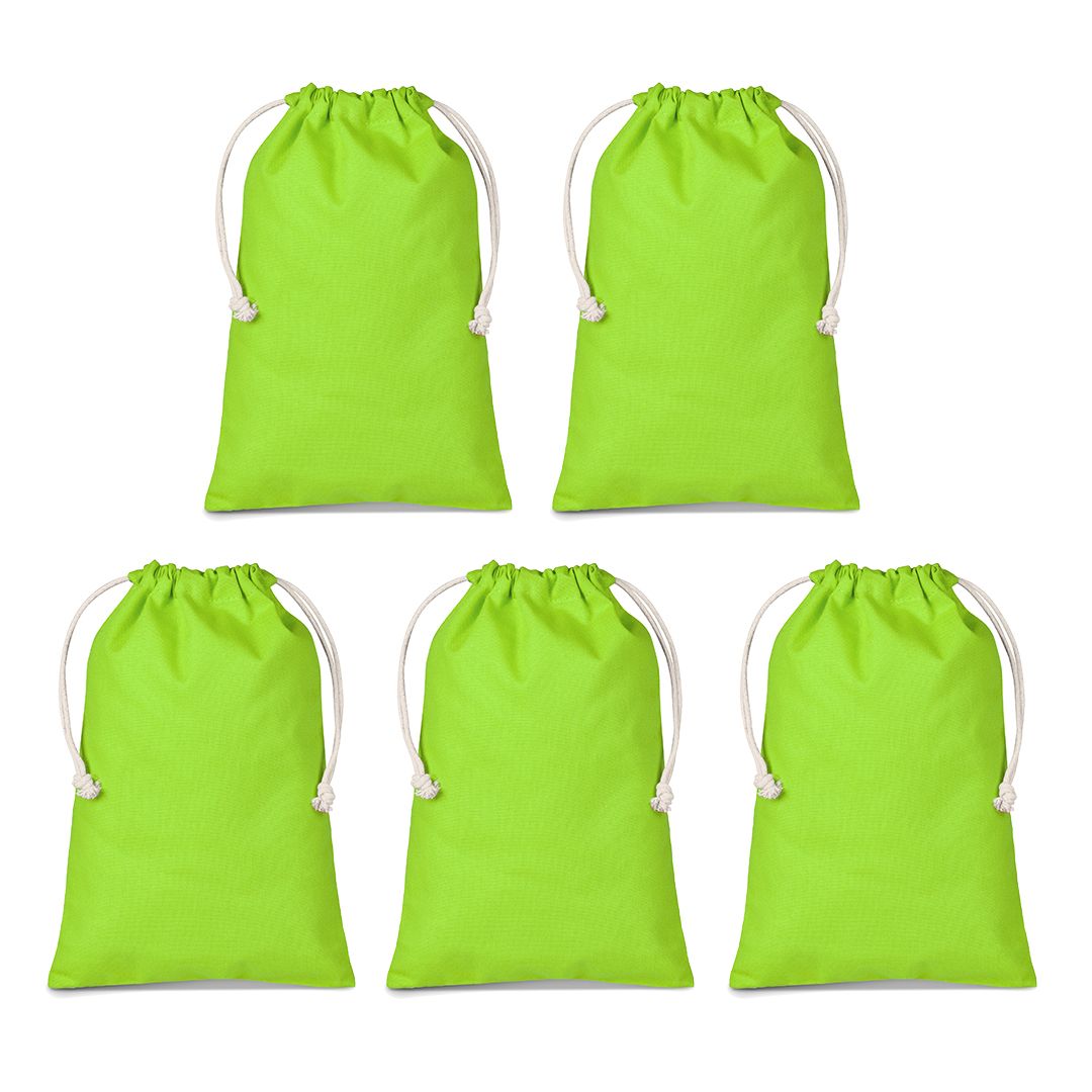 The Mara Maxi Colour Drawstring Cotton Bags 5 Pack