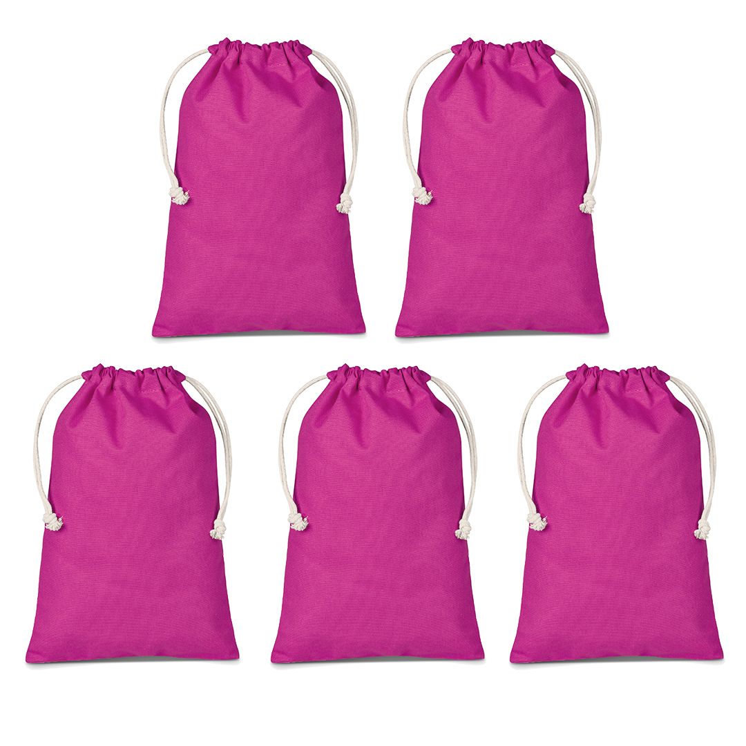 The Cassie Mini Colour Drawstring Bags 5 Pack